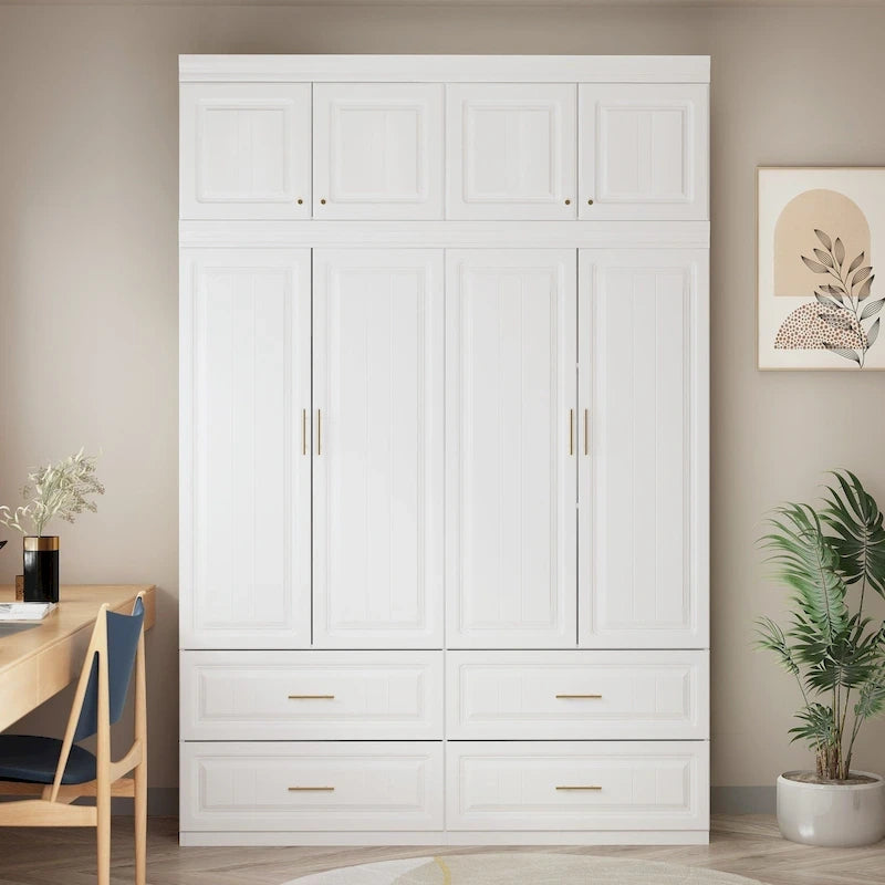 93.9H/74.2H Armoires Penderie Commode Tiroirs Rangement