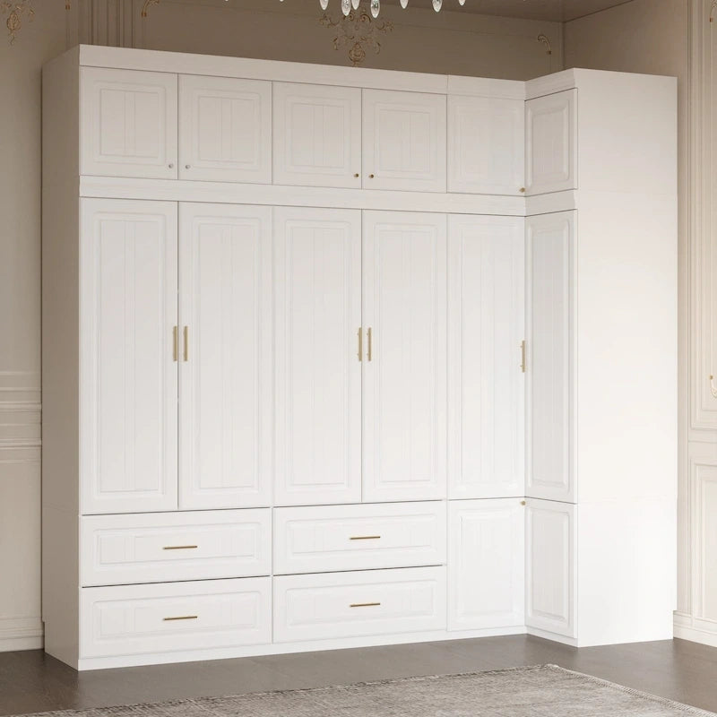 93.9H/74.2H Armoires Penderie Commode Tiroirs Rangement