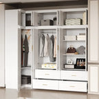 93.9H/74.2H Armoires Penderie Commode Tiroirs Rangement