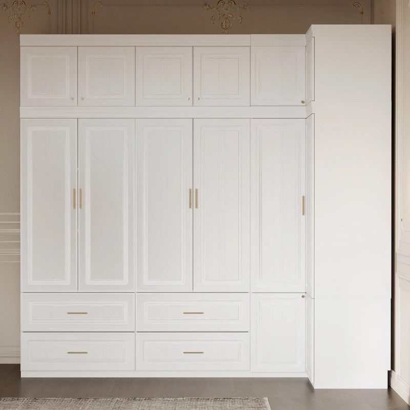 93.9H/74.2H Armoires Penderie Commode Tiroirs Rangement
