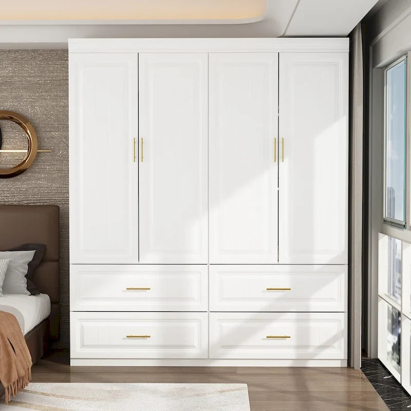 93.9H/74.2H Armoires Penderie Commode Tiroirs Rangement