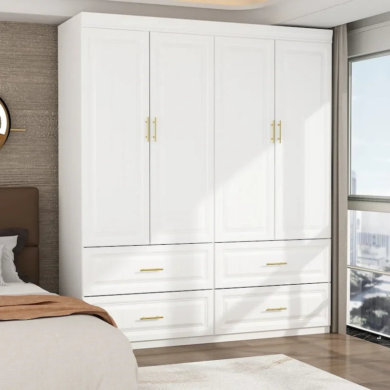 93.9H/74.2H Armoires Penderie Commode Tiroirs Rangement