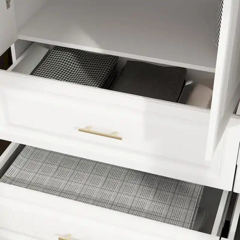 93.9H/74.2H Armoires Penderie Commode Tiroirs Rangement