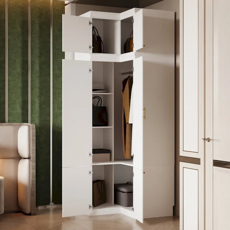 93.9H/74.2H Armoires Penderie Commode Tiroirs Rangement
