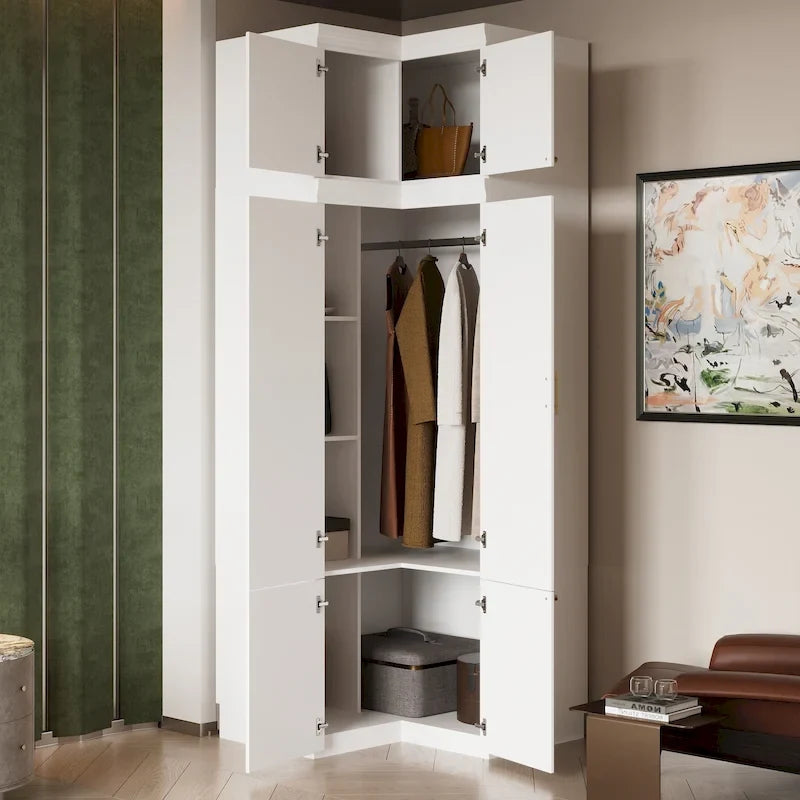 93.9H/74.2H Armoires Penderie Commode Tiroirs Rangement