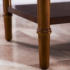Table de chevet avec tiroir et station de charge, style côtier
