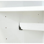 Armoire 100 % en bois massif à 4 portes avec portes en bois massif ou portes miroirs