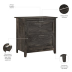 Classeur latéral à 2 tiroirs