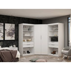 Mulberry 2.0 Semi Open 3 Sectional Modern 4 Drawer Wardrobe Corner Clo  of 3