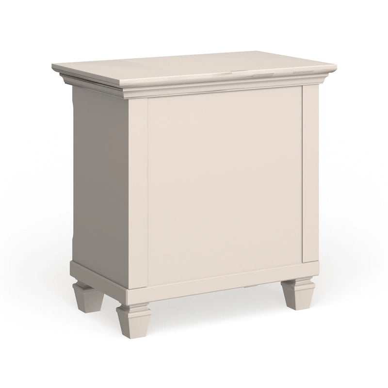 Table de chevet 3 tiroirs en pin blanc