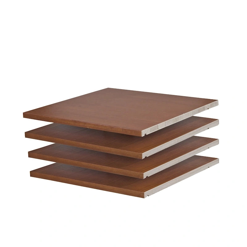 100 % bois massif pour 4 petites étagères de placards de chambre ou d'armoires familiales