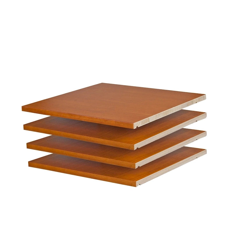 100 % bois massif pour 4 petites étagères de placards de chambre ou d'armoires familiales