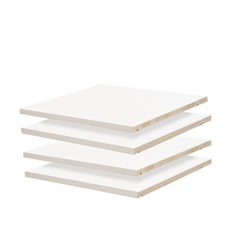 100 % bois massif pour 4 petites étagères de placards de chambre ou d'armoires familiales
