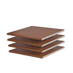 100 % bois massif pour 4 petites étagères de placards de chambre ou d'armoires familiales