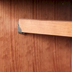 Armoire-penderie flexible 100% bois massif avec poignées en métal ou en bois