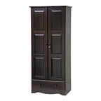 Armoire-penderie flexible 100% bois massif avec poignées en métal ou en bois