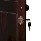 Armoire-penderie flexible 100% bois massif avec poignées en métal ou en bois