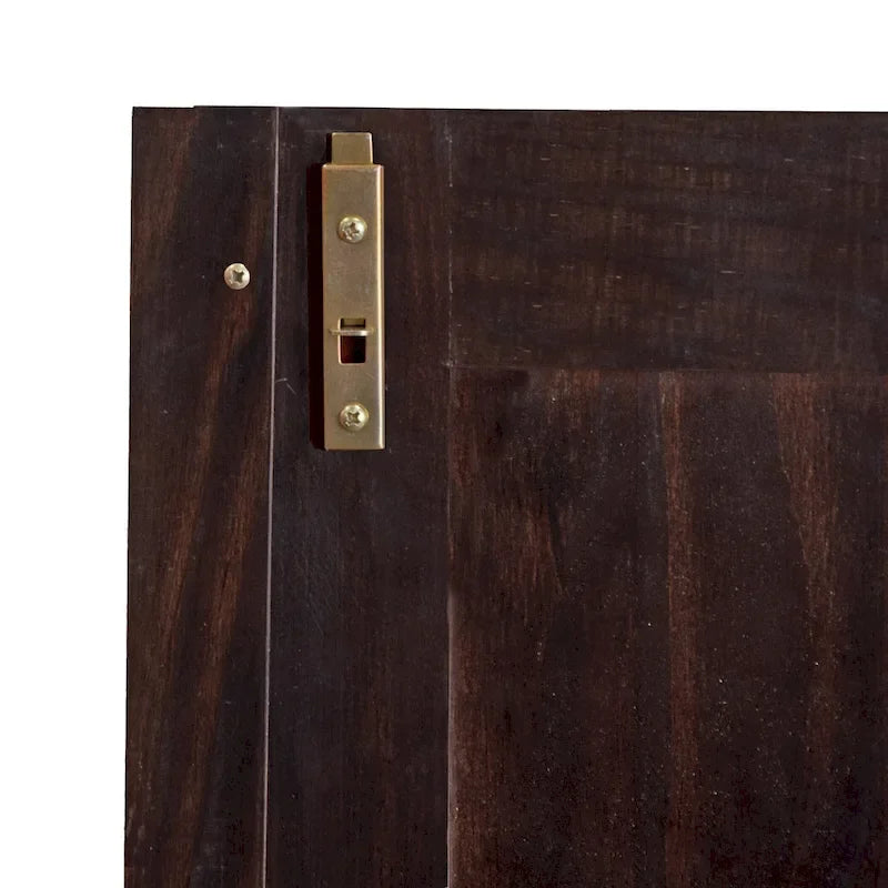 Armoire de garde-robe intelligente 100 % en bois massif avec 2 tiroirs, poignées en métal ou en bois