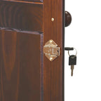 Armoire de garde-robe intelligente 100 % en bois massif avec 2 tiroirs, poignées en métal ou en bois