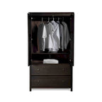 Armoire 2 portes en bois massif - 41x72x22