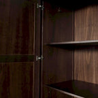 Armoire 2 portes en bois massif - 41x72x22