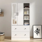 Armoire penderie avec miroir et tringle télescopique (gain de place)