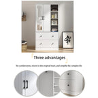 Armoire penderie avec miroir et tringle télescopique (gain de place)