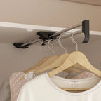 Armoire penderie avec miroir et tringle télescopique (gain de place)