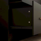Armoire penderie avec miroir et tringle télescopique (gain de place)