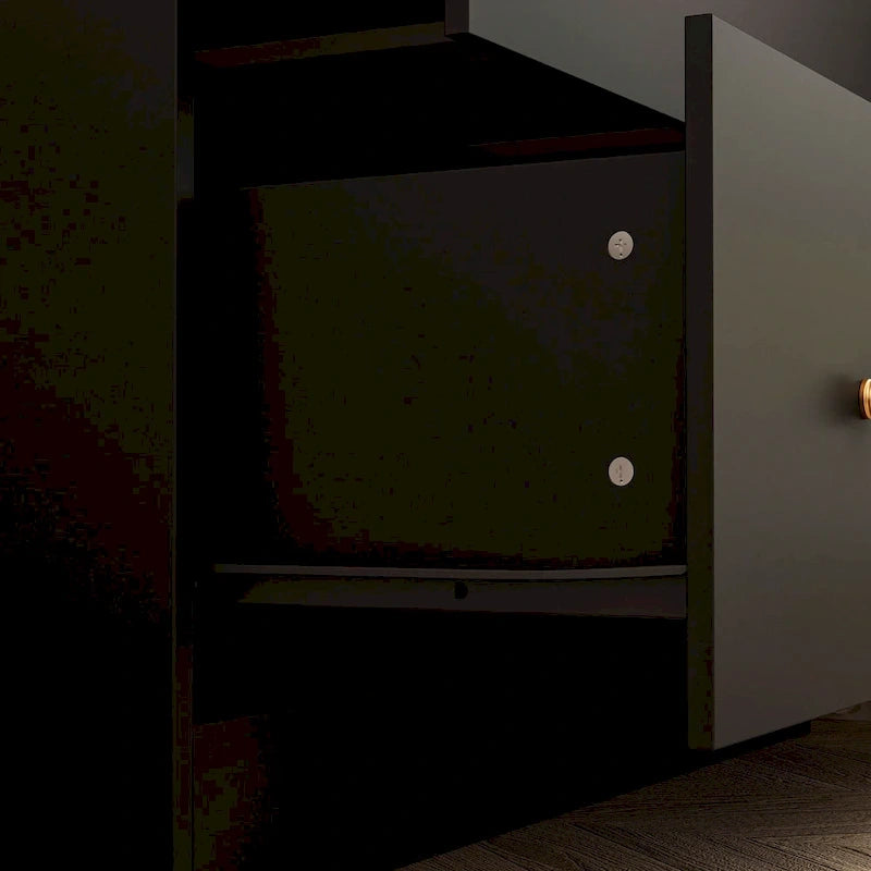 Armoire penderie avec miroir et tringle télescopique (gain de place)