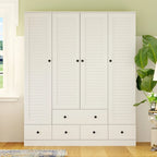 Armoire Penderie 59W Grande Armoire Autonome Blanche