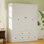 Armoire Penderie 59W Grande Armoire Autonome Blanche