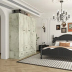 Armoire Penderie 59W Grande Armoire Autonome Blanche