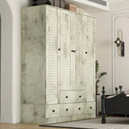 Armoire Penderie 59W Grande Armoire Autonome Blanche