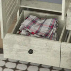 Armoire Penderie 59W Grande Armoire Autonome Blanche