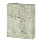 Armoire Penderie 59W Grande Armoire Autonome Blanche