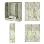 Armoire Penderie 59W Grande Armoire Autonome Blanche