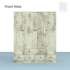 Armoire Penderie 59W Grande Armoire Autonome Blanche