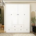 Armoire Penderie 59W Grande Armoire Autonome Blanche