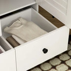 Armoire Penderie 59W Grande Armoire Autonome Blanche