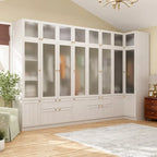 Modular Modern Glass Door Wardrobe:Storage Clo Solution Armoire