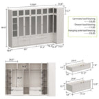 Armoire moderne à portes vitrées : solution de rangement.