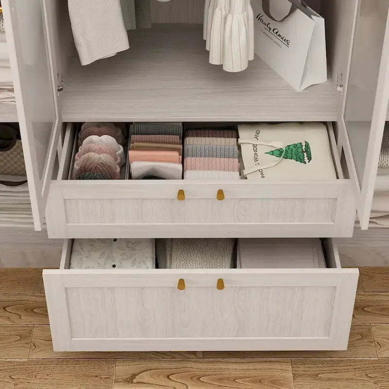 Armoire de rangement modulaire moderne à portes vitrées : Solution d'armoire