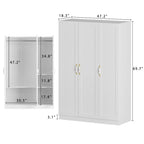 47.2W Armoire-Penderie Contemporaine Moderne sur Pied
