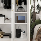 47.2W Armoire-Penderie Contemporaine Moderne sur Pied