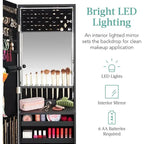 Armoire à bijoux miroir LED - 4,5P x 14,5L x 42,5H