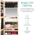 Armoire à bijoux miroir LED - 4,5P x 14,5L x 42,5H