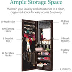 Armoire à bijoux miroir LED - 4,5P x 14,5L x 42,5H