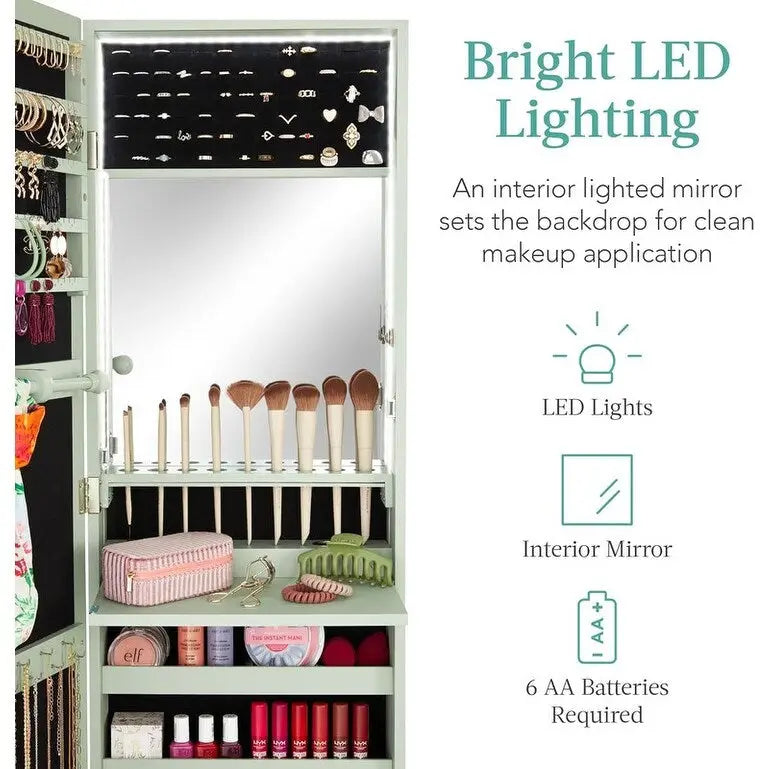 Armoire à bijoux miroir LED - 4,5P x 14,5L x 42,5H
