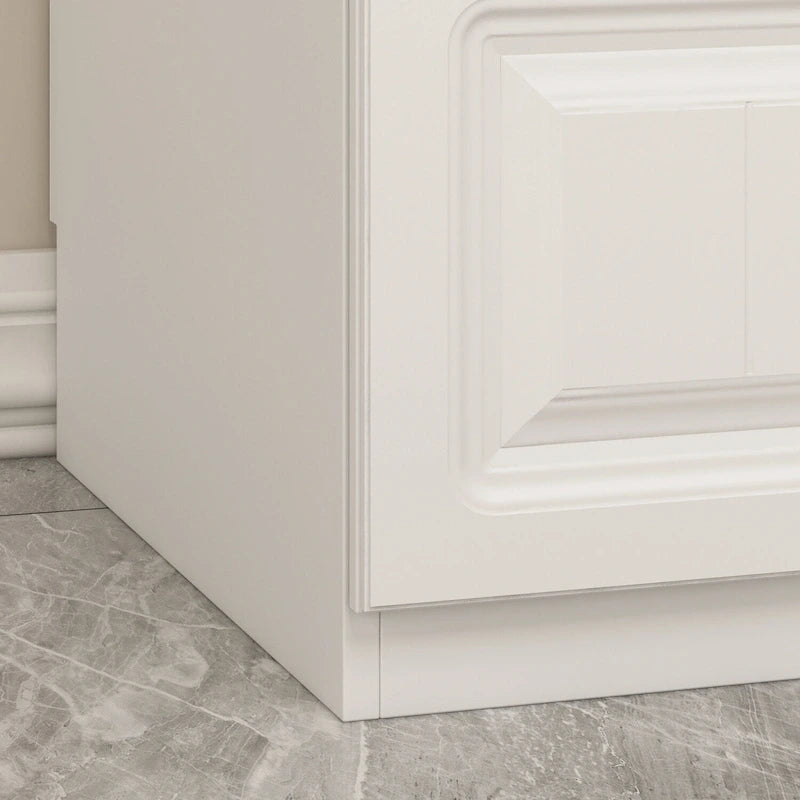 Grande Armoire Garde-Robe Rangement Placard Blanc